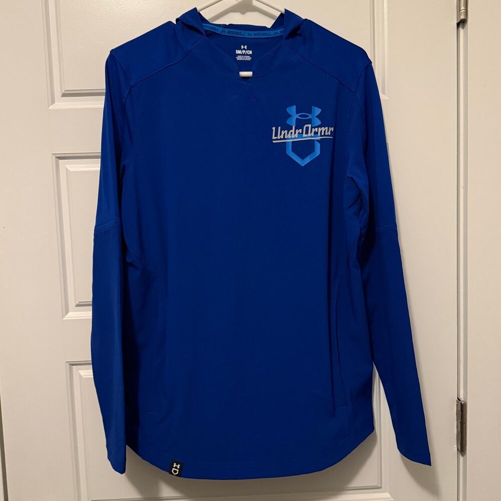 Under Armour Mens Hooded Cage Jacket Blue Small